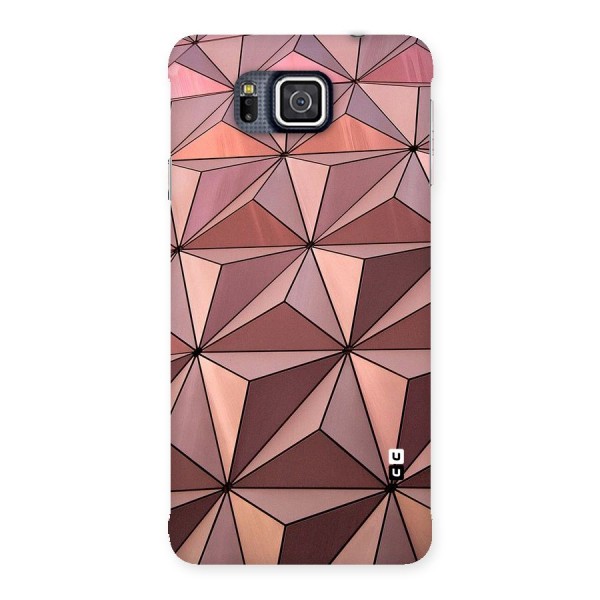 Rosegold Abstract Shapes Back Case for Galaxy Alpha