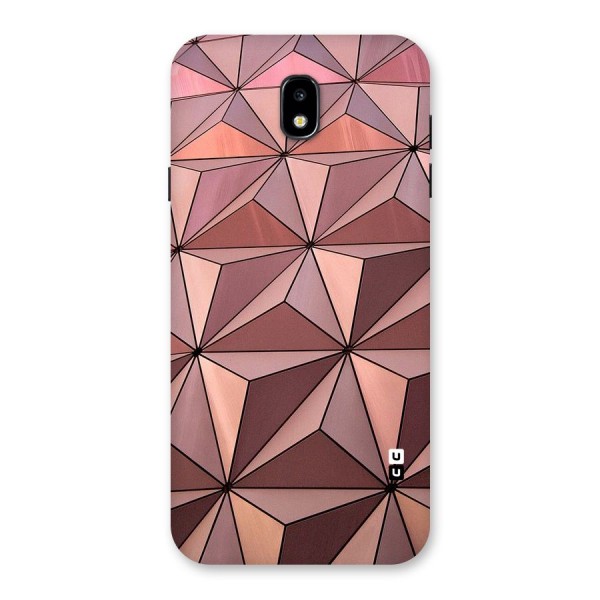 Rosegold Abstract Shapes Back Case for Galaxy J7 Pro