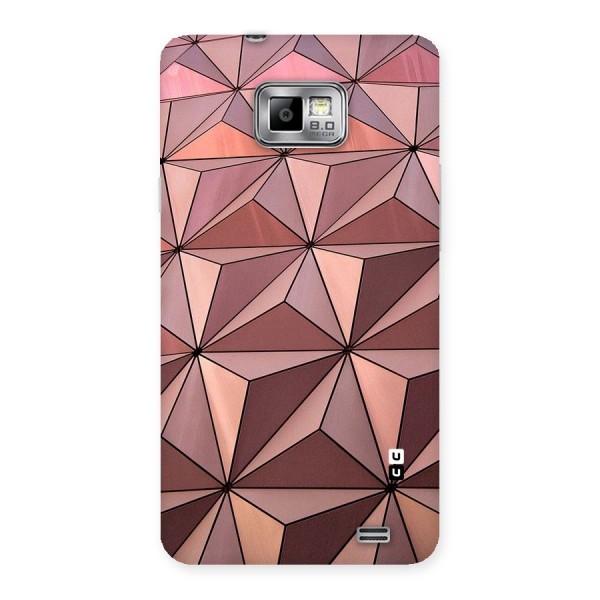 Rosegold Abstract Shapes Back Case for Galaxy S2