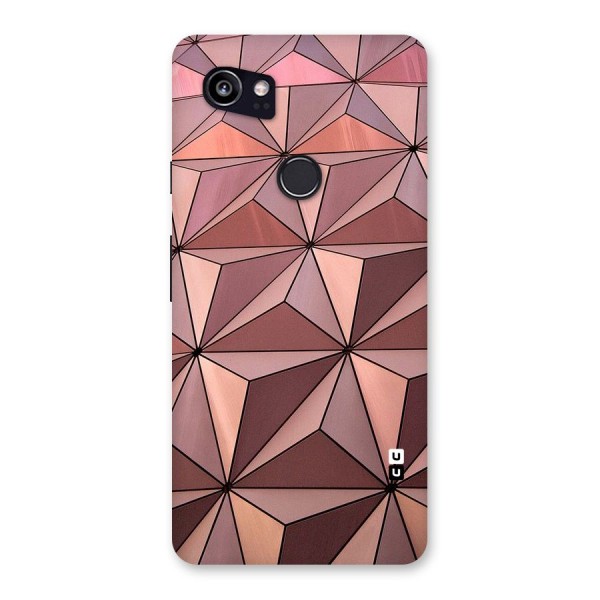 Rosegold Abstract Shapes Back Case for Google Pixel 2 XL