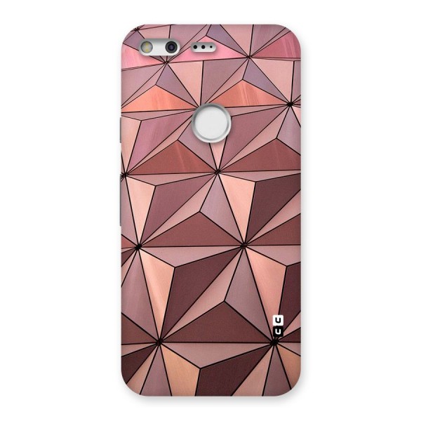 Rosegold Abstract Shapes Back Case for Google Pixel XL