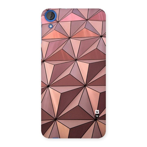 Rosegold Abstract Shapes Back Case for HTC Desire 820s