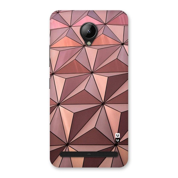 Rosegold Abstract Shapes Back Case for Lenovo C2