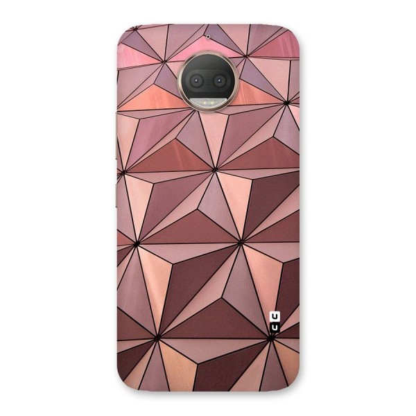 Rosegold Abstract Shapes Back Case for Moto G5s Plus