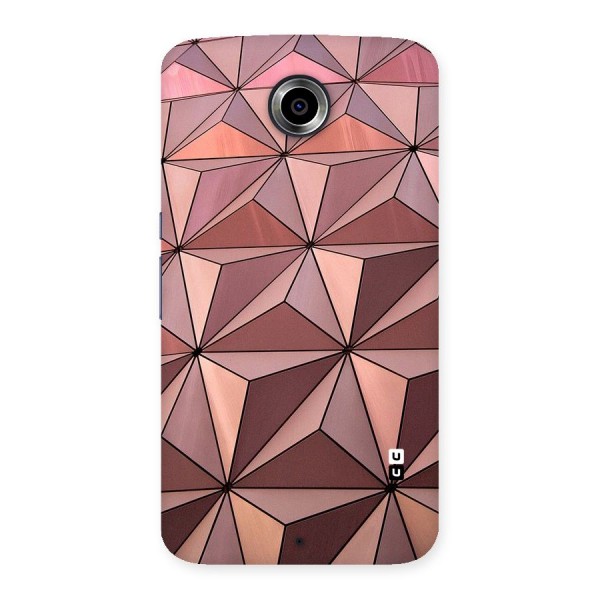 Rosegold Abstract Shapes Back Case for Nexsus 6