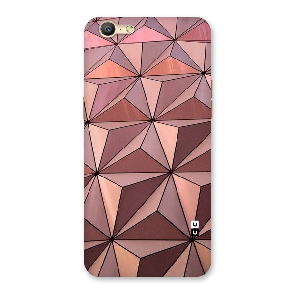 Rosegold Abstract Shapes Back Case for Oppo A39