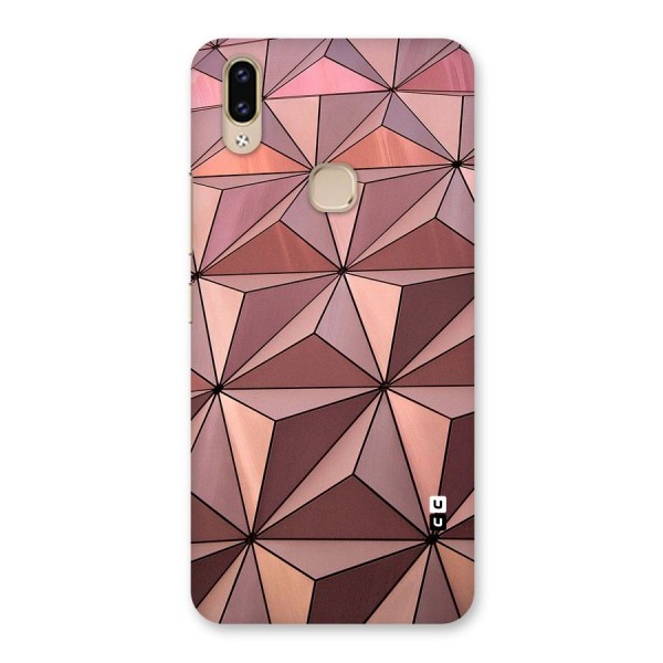 Rosegold Abstract Shapes Back Case for Vivo V9