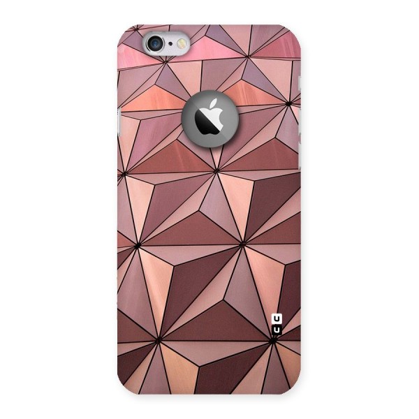 Rosegold Abstract Shapes Back Case for iPhone 6 Logo Cut