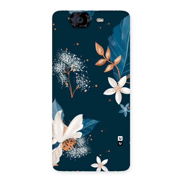 Royal Floral Back Case for Canvas Knight A350