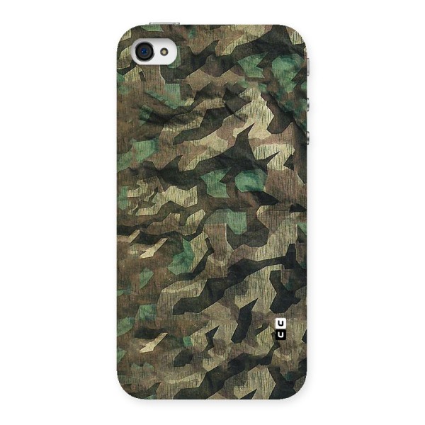 Rugged Army Back Case for iPhone 4 4s