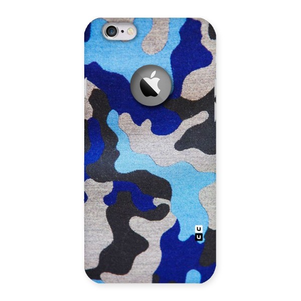 Rugged Camouflage Back Case for iPhone 6 Logo Cut
