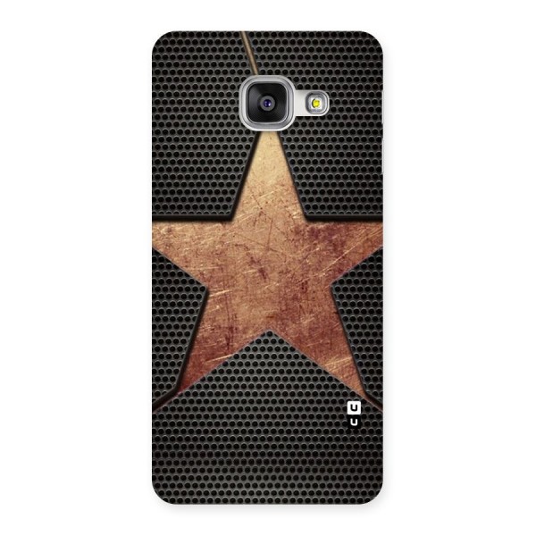 Rugged Gold Star Back Case for Galaxy A3 2016