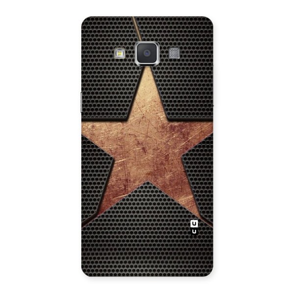 Rugged Gold Star Back Case for Galaxy Grand 3