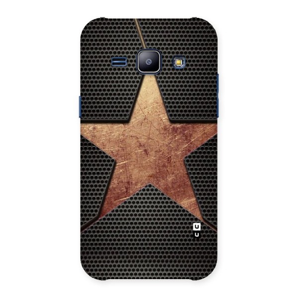 Rugged Gold Star Back Case for Galaxy J1