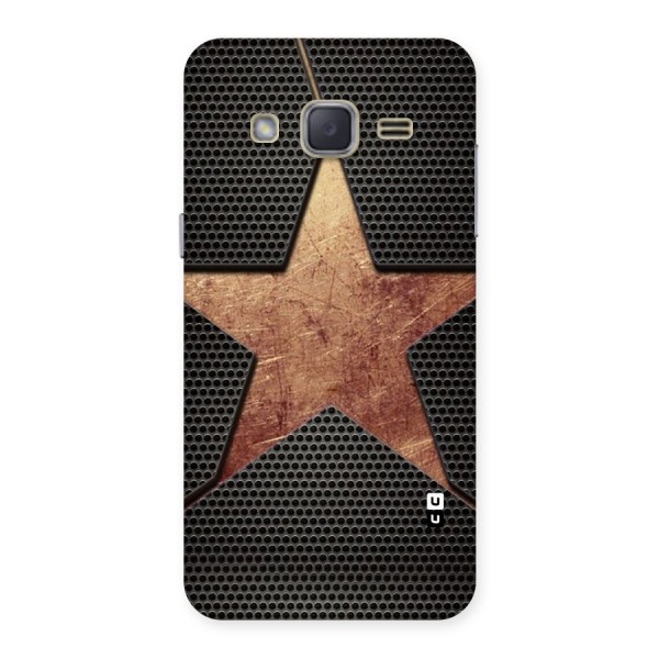 Rugged Gold Star Back Case for Galaxy J2