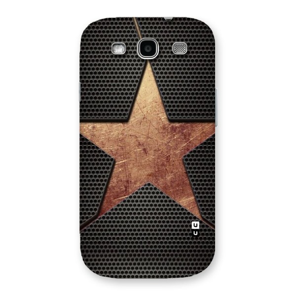 Rugged Gold Star Back Case for Galaxy S3