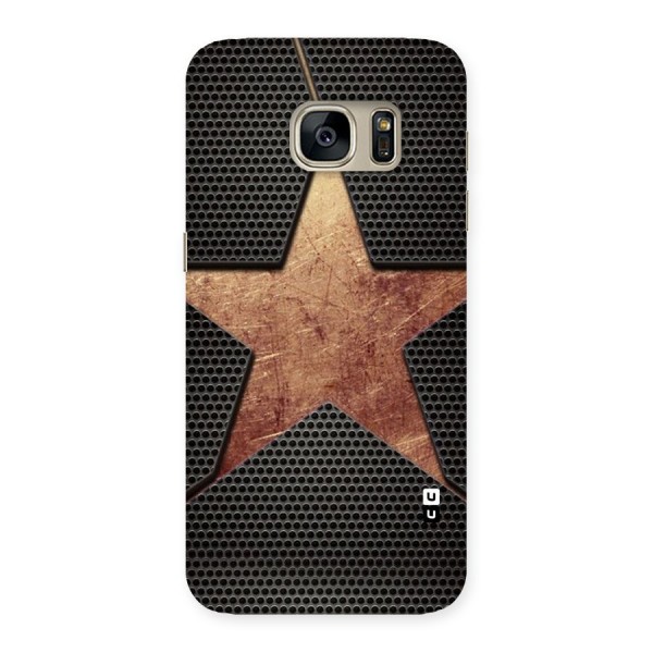 Rugged Gold Star Back Case for Galaxy S7
