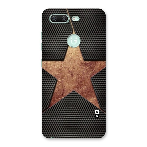 Rugged Gold Star Back Case for Gionee S10