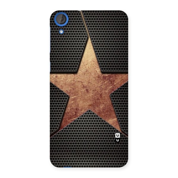 Rugged Gold Star Back Case for HTC Desire 820