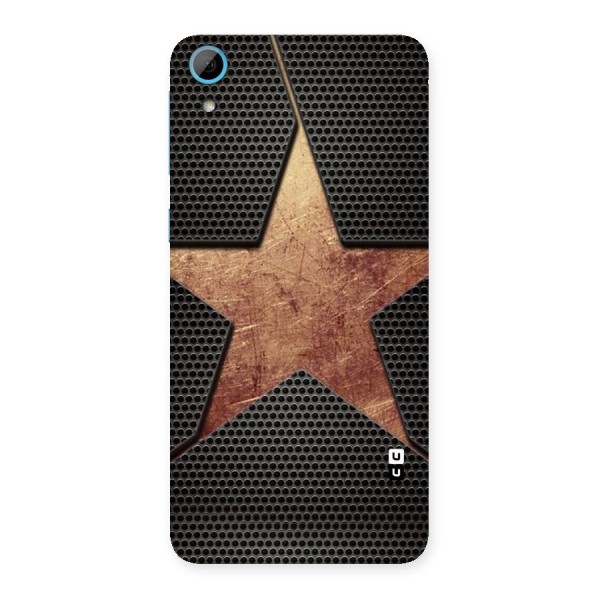Rugged Gold Star Back Case for HTC Desire 826