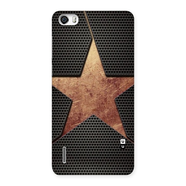 Rugged Gold Star Back Case for Honor 6