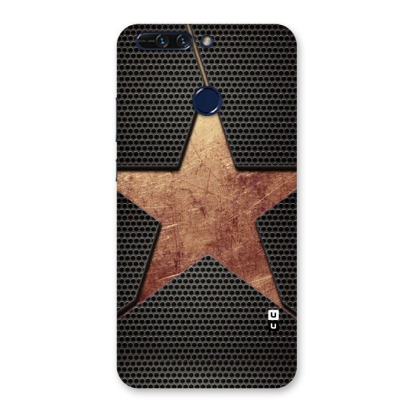 Rugged Gold Star Back Case for Honor 8 Pro