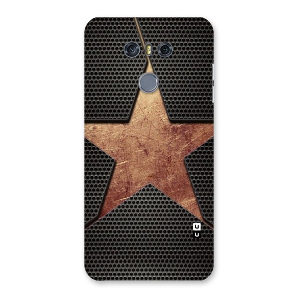 Rugged Gold Star Back Case for LG G6