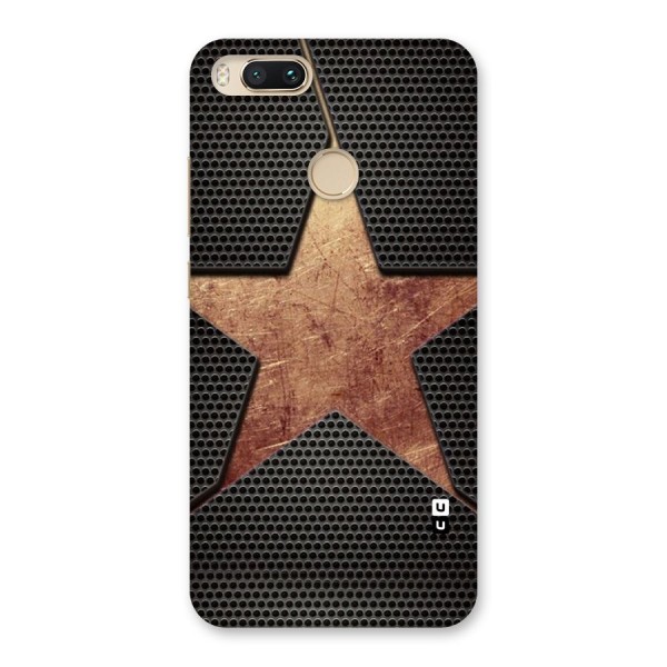 Rugged Gold Star Back Case for Mi A1