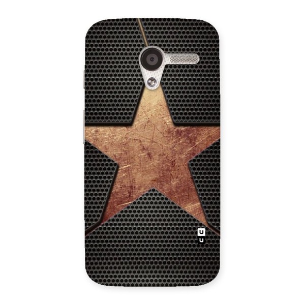 Rugged Gold Star Back Case for Moto X