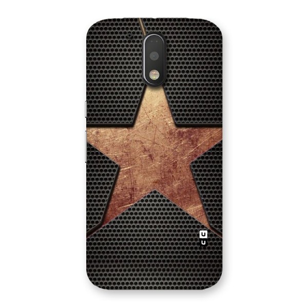 Rugged Gold Star Back Case for Motorola Moto G4