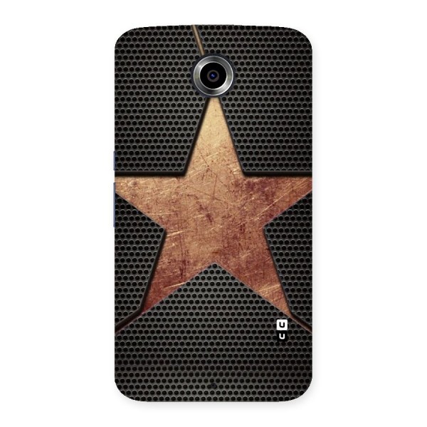 Rugged Gold Star Back Case for Nexsus 6