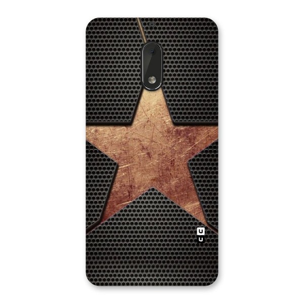 Rugged Gold Star Back Case for Nokia 6