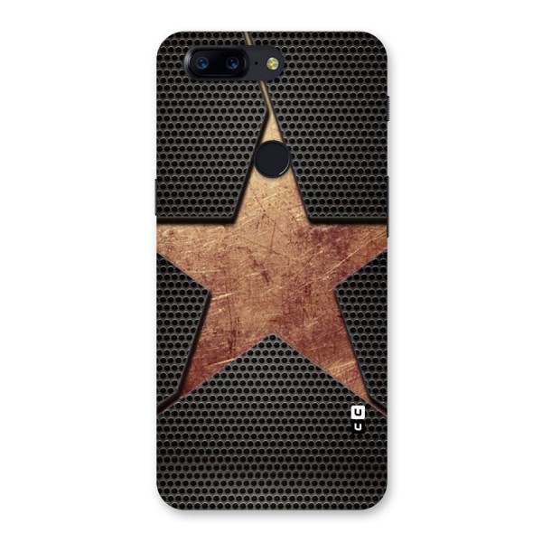 Rugged Gold Star Back Case for OnePlus 5T