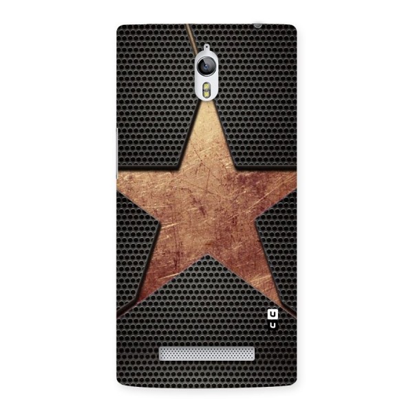 Rugged Gold Star Back Case for Oppo Find 7