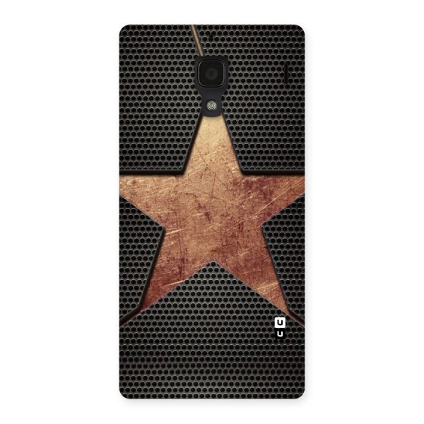 Rugged Gold Star Back Case for Redmi 1S