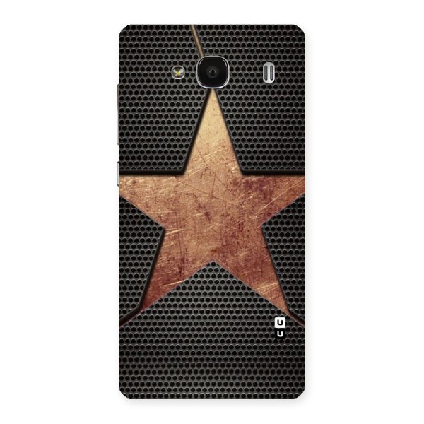 Rugged Gold Star Back Case for Redmi 2