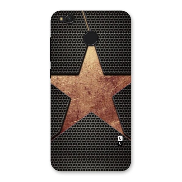 Rugged Gold Star Back Case for Redmi 4