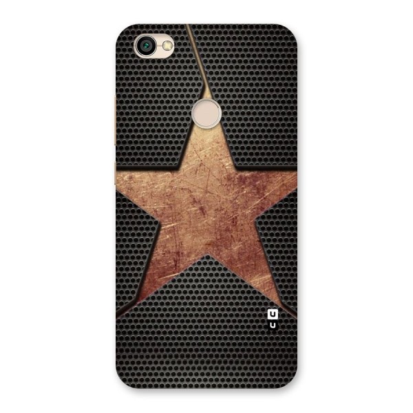 Rugged Gold Star Back Case for Redmi Y1 2017