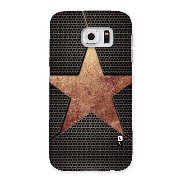 Rugged Gold Star Back Case for Samsung Galaxy S6