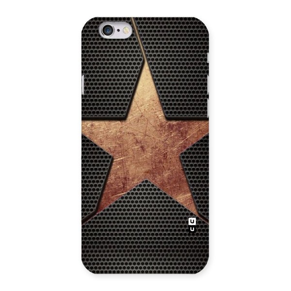 Rugged Gold Star Back Case for iPhone 6 6S