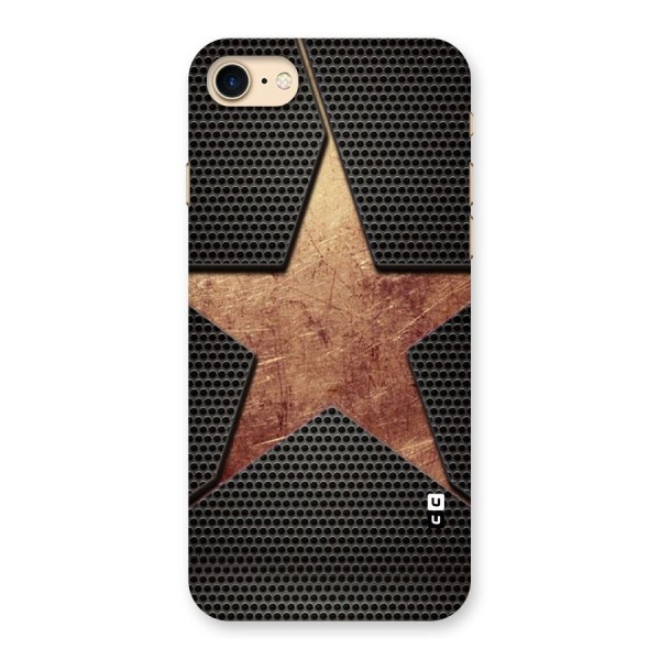 Rugged Gold Star Back Case for iPhone 7
