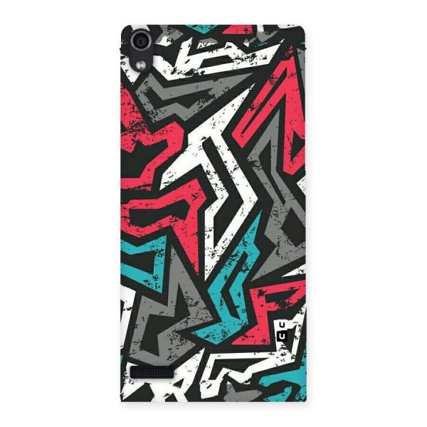 Rugged Strike Abstract Back Case for Ascend P6