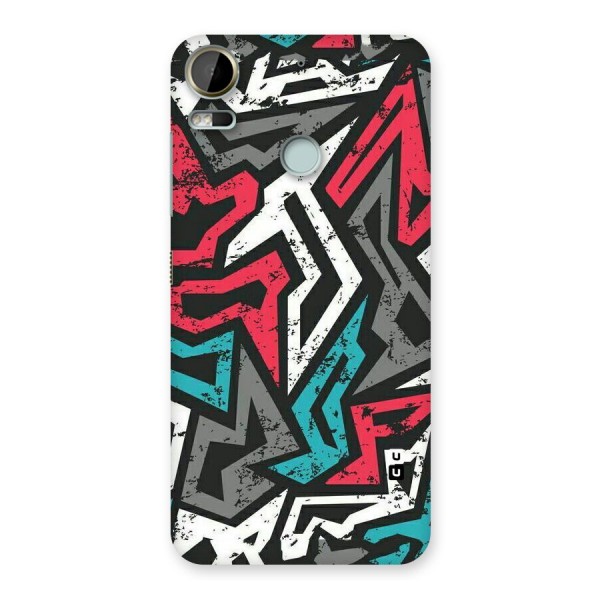 Rugged Strike Abstract Back Case for Desire 10 Pro