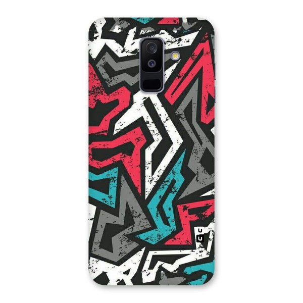 Rugged Strike Abstract Back Case for Galaxy A6 Plus