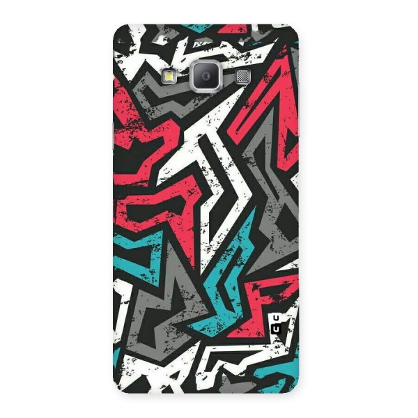 Rugged Strike Abstract Back Case for Galaxy A7