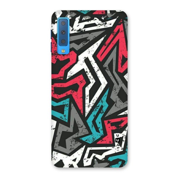 Rugged Strike Abstract Back Case for Galaxy A7 (2018)