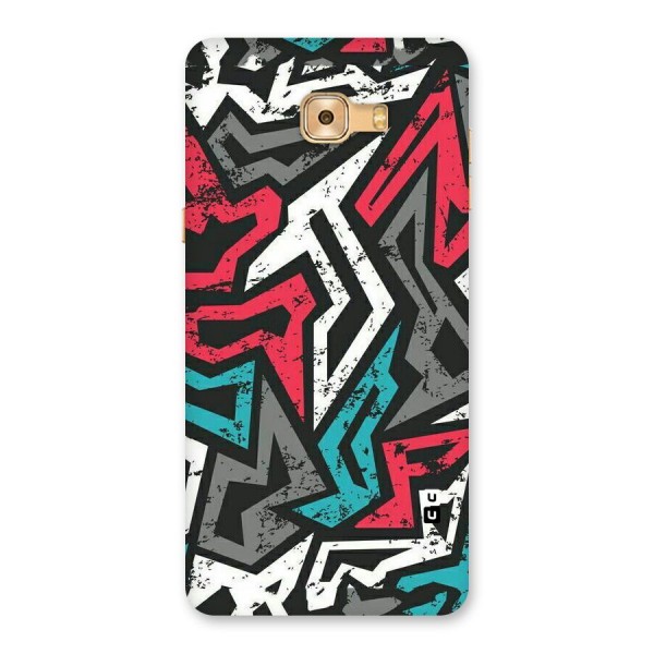 Rugged Strike Abstract Back Case for Galaxy C9 Pro