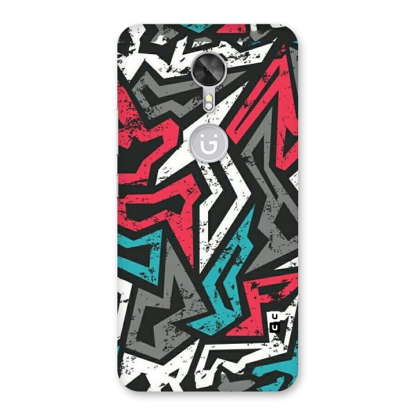 Rugged Strike Abstract Back Case for Gionee A1