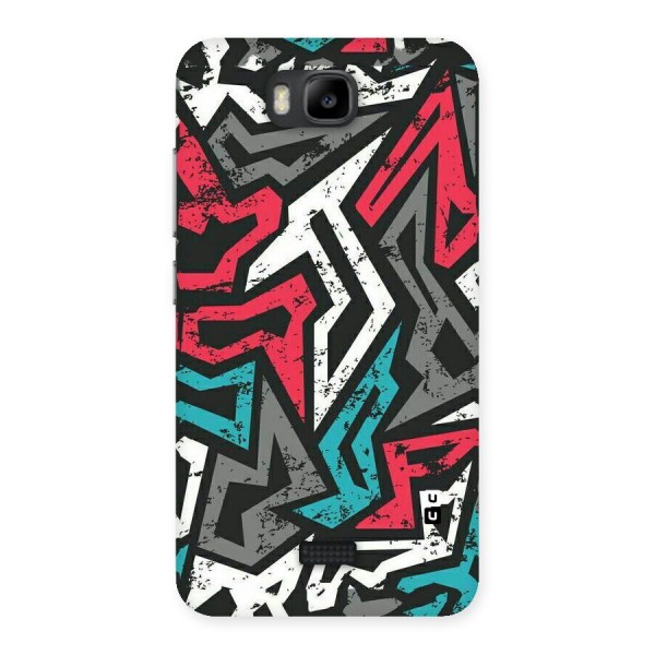 Rugged Strike Abstract Back Case for Honor Bee