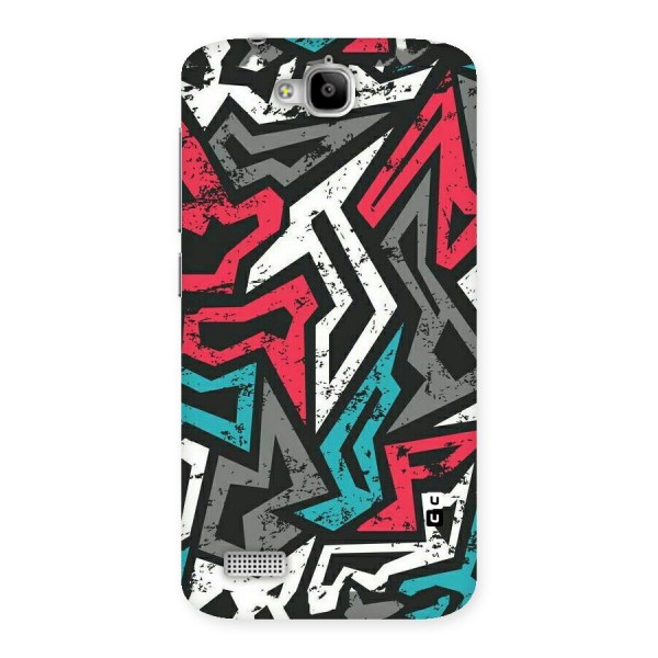 Rugged Strike Abstract Back Case for Honor Holly